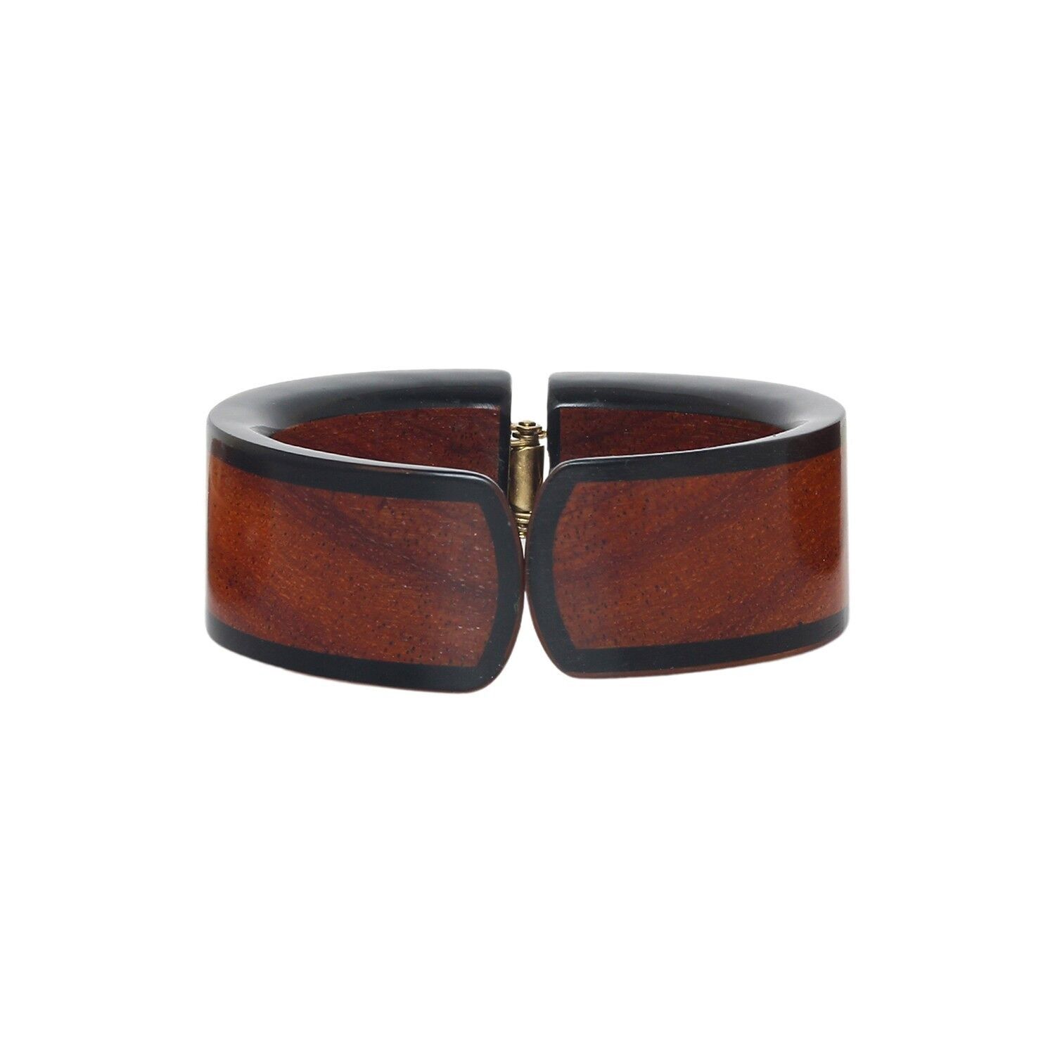 Bracciale a molla in legno di bayong CANNELLE