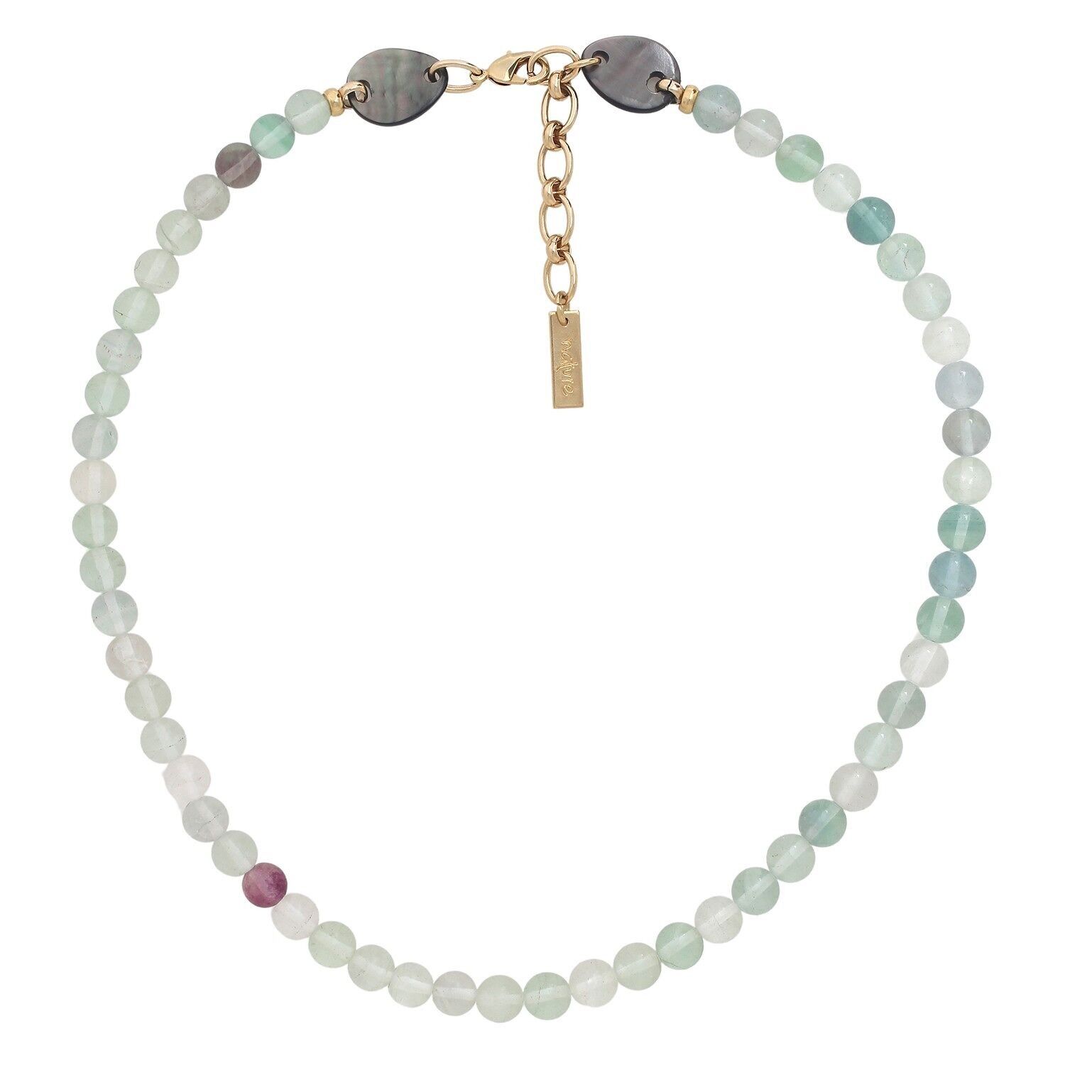 Collana semplice regolabile in fluorite FLUORITE