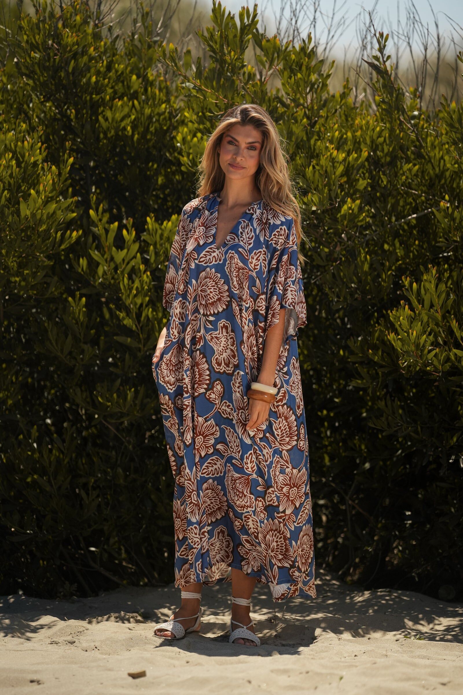 Vestido Fluído Estampado