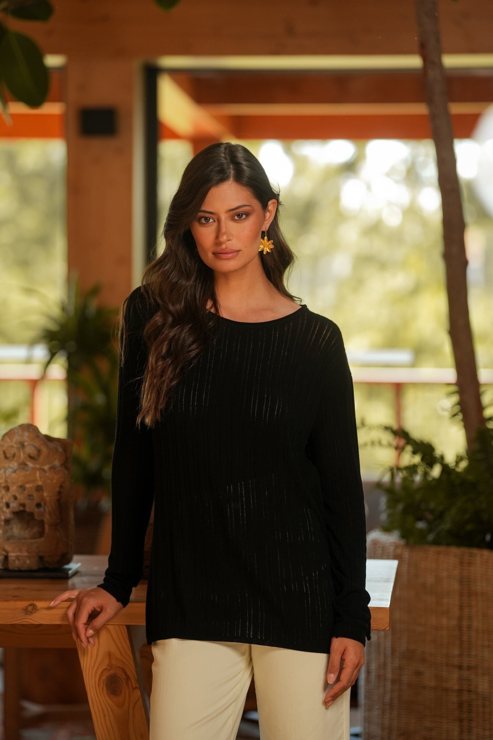 Camisola Decote Redondo