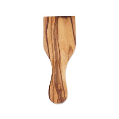 Raclette spatula made of olive wood