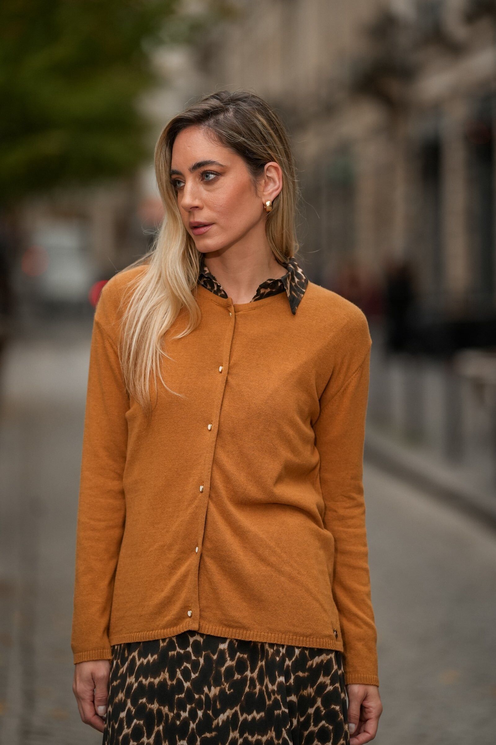 Casaco Camel Elegante