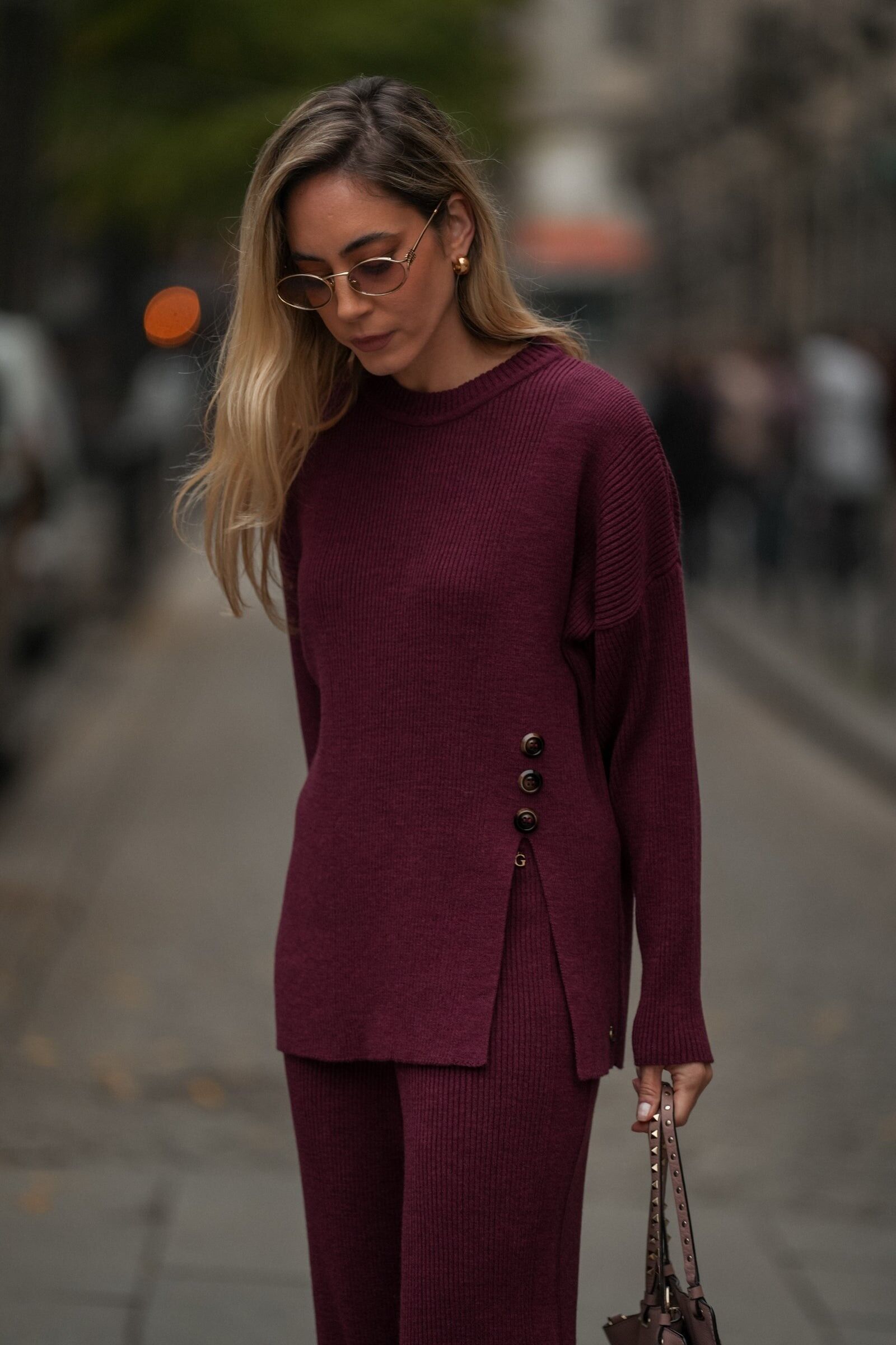 Camisola com Botões Laterais