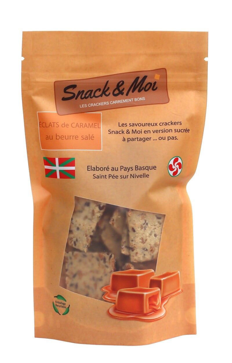 Crackers biologici al caramello dolce salato 80g