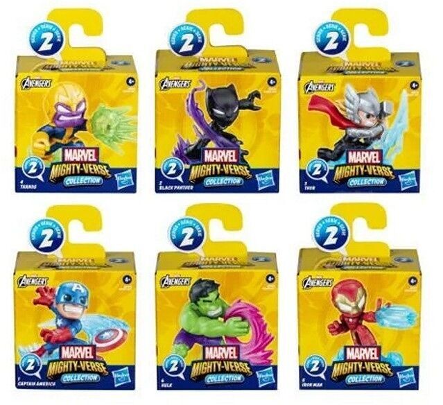 Figurine della collezione Marvel Mighty-Verse in boîte aveugle 7,5 x 7,5 cm (12)