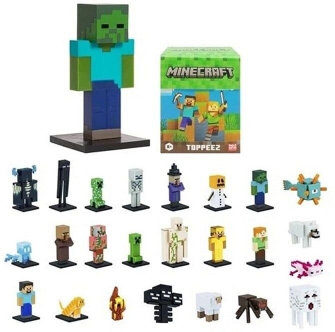 figurine da collezione MINECRAFT 3D nella scatola a sorpresa