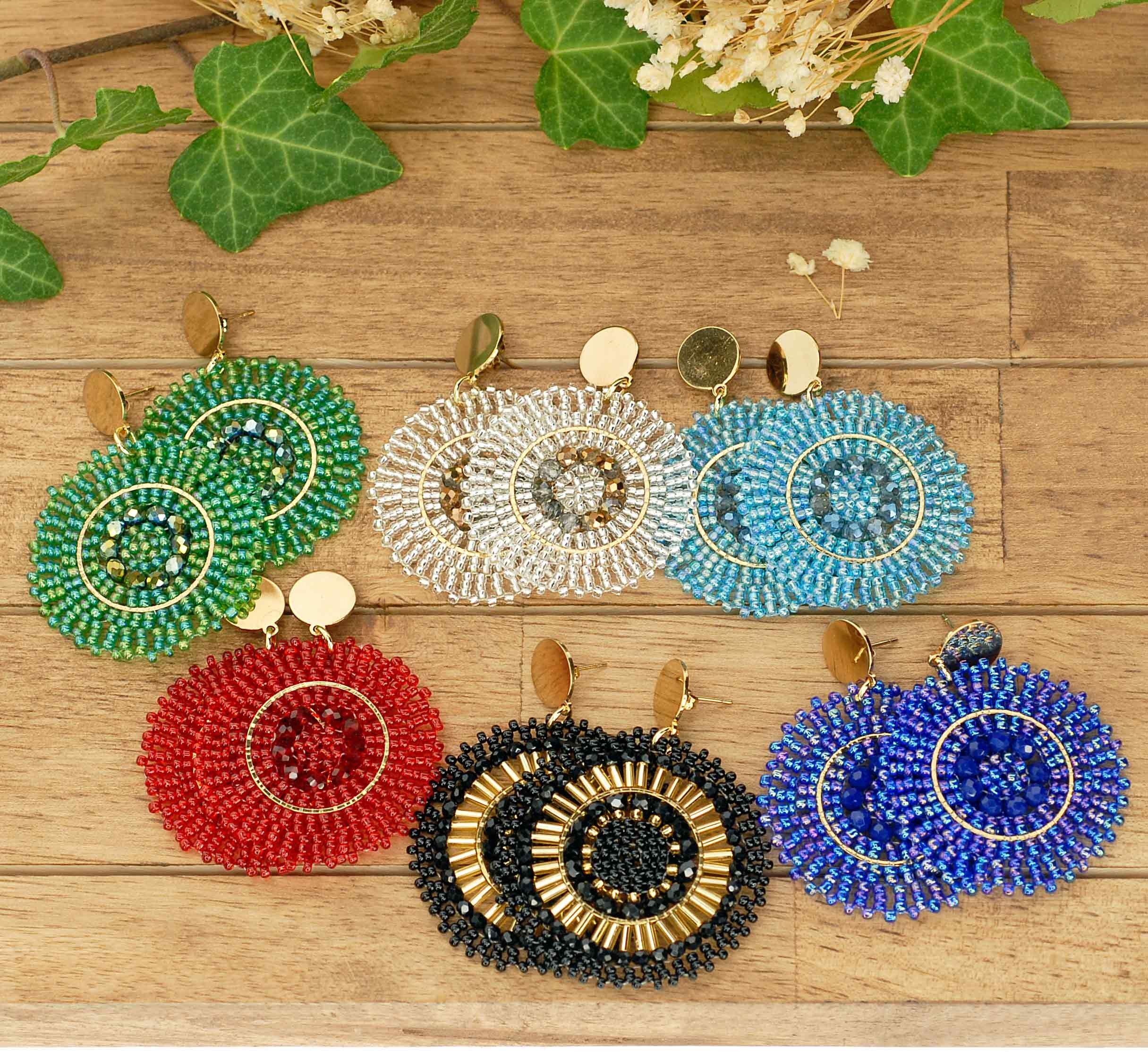 Set di 6 paia di orecchini in acciaio inossidabile e perle