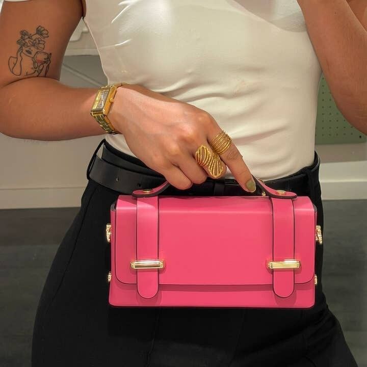 Carmel Hand- und Umhängetasche aus echtem Leder