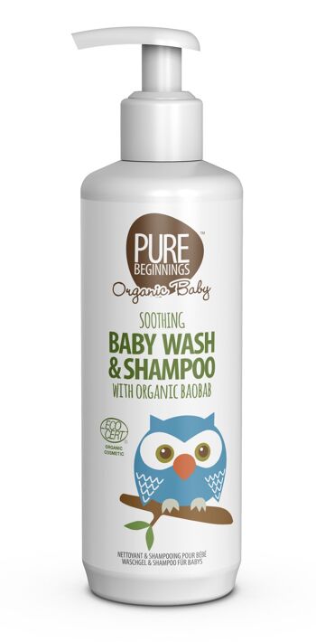 BÉBÉ NETTOYANT ET SHAMPOOING Apaisant au Baobab Bio 250 ml 1