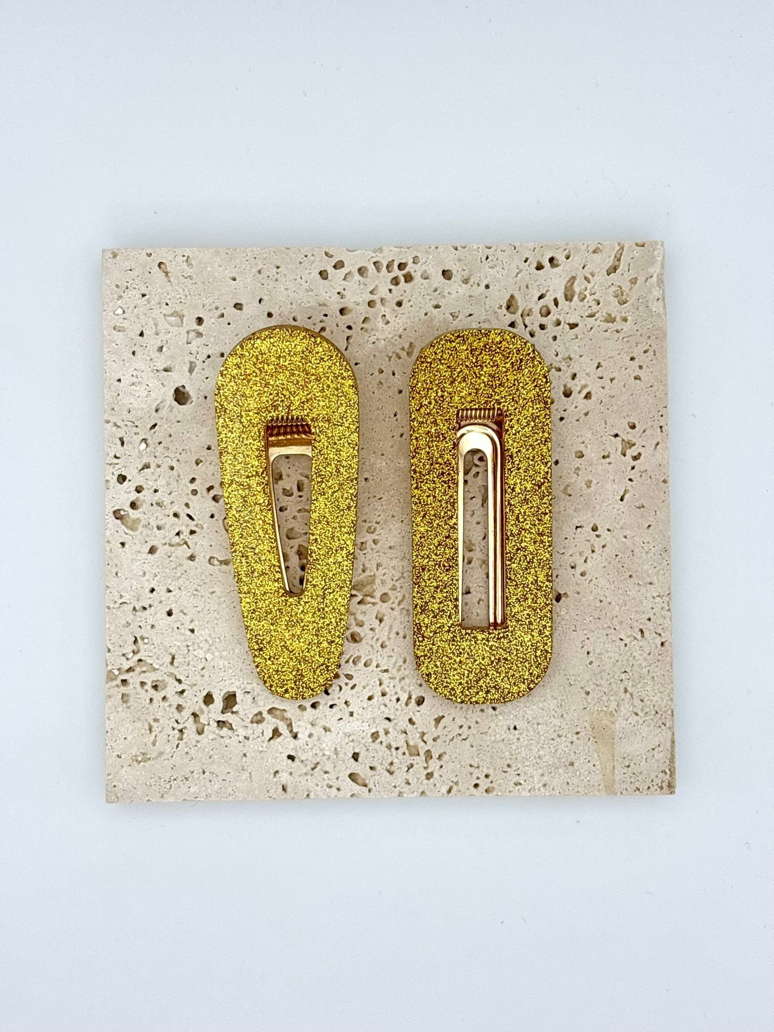 Barrette - Gold - Oval