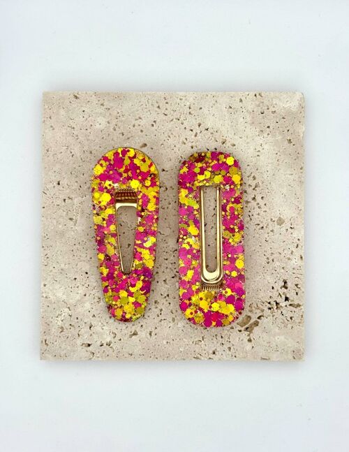 Barrette - Perle d'Aurore - Rectangle