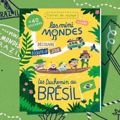 Brazil - Activity book for children 2-3 years old - Les Mini Mondes