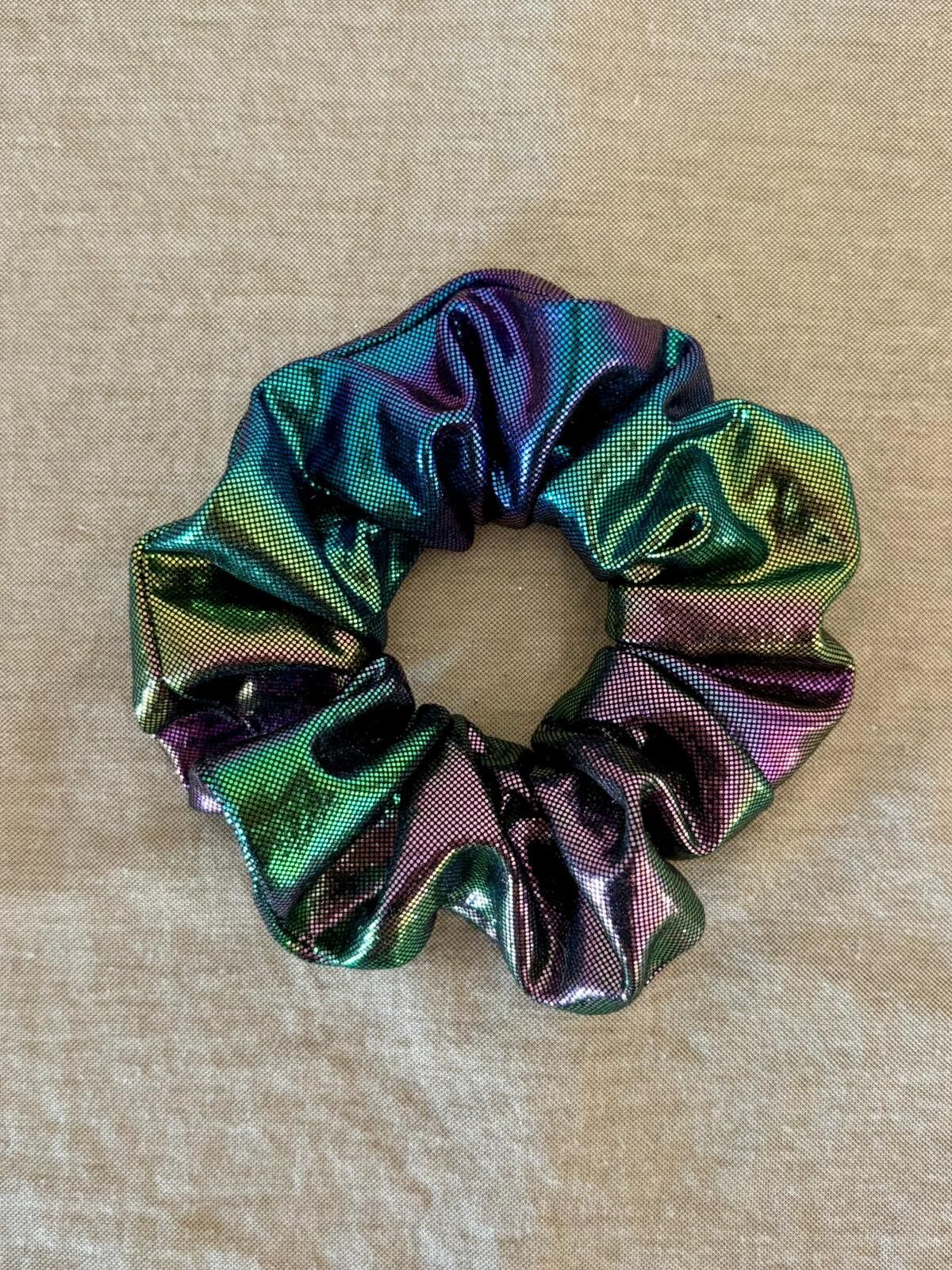 Black hologram scrunchie