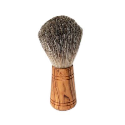 SIR GEORGE shaving brush (badger hair) with olive wood handle