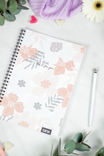 Bullet Journal / Dotted Notebook avec reliure spirale - Girl, do it for you 7