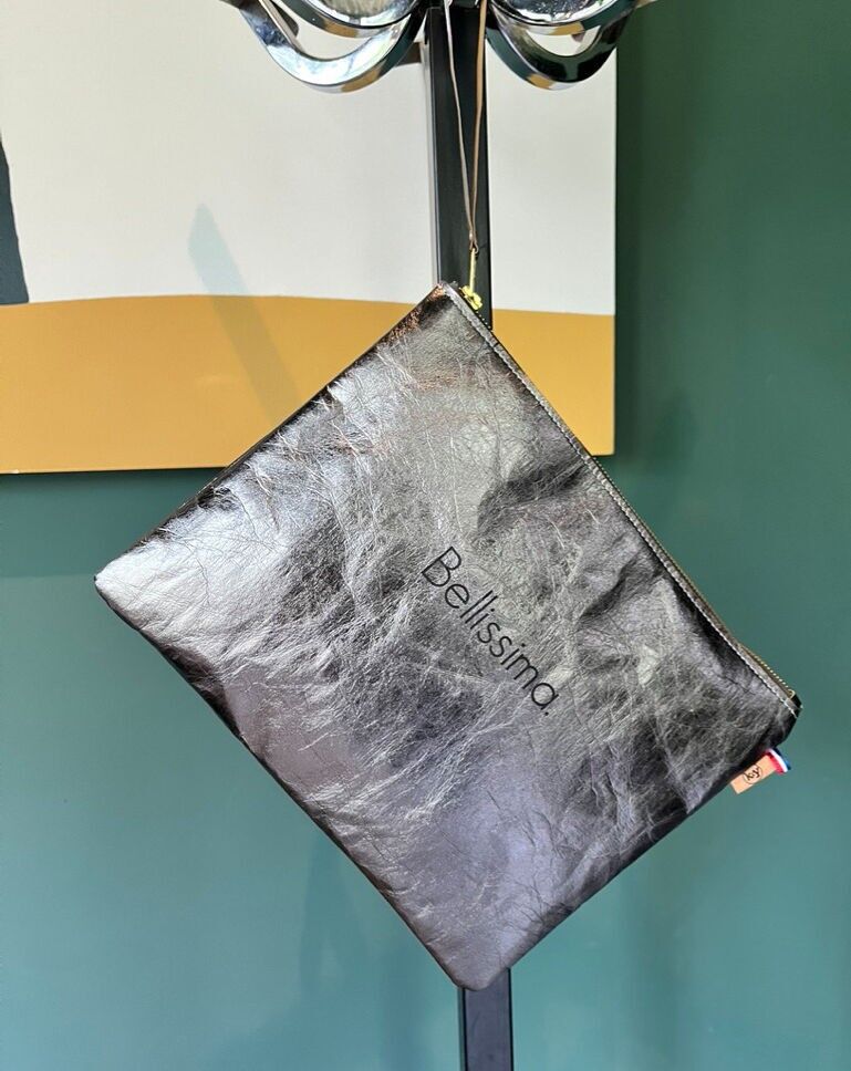 Grande pochette da sera - vegetale e lavabile - Pewter Bellissima