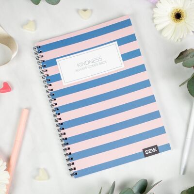 Bullet Journal / Cuaderno de puntos con encuadernación en espiral - La amabilidad siempre vuelve