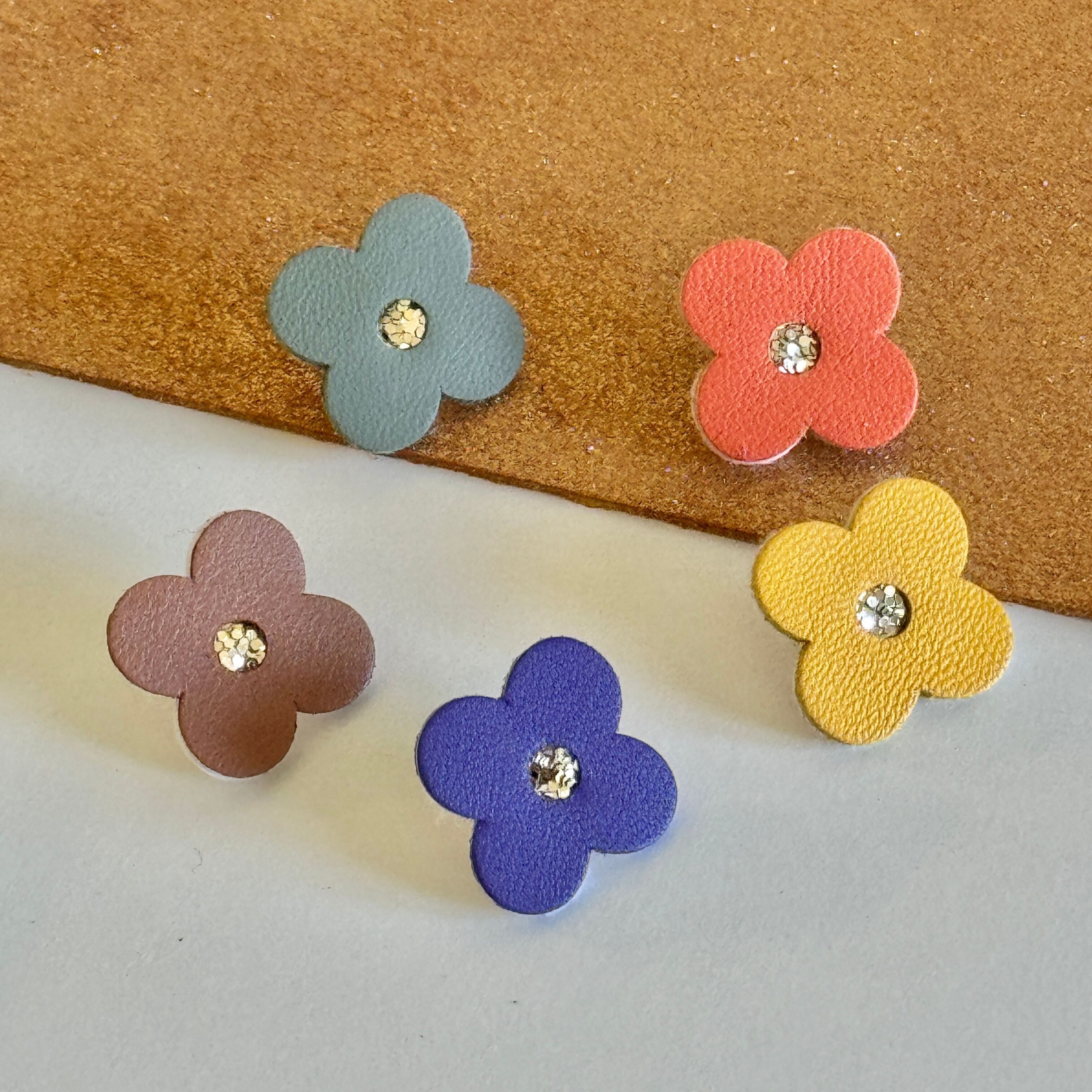 Joia - pin’s cuir fleur - palette automnale