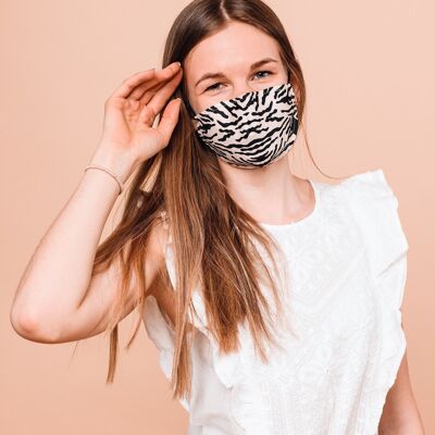 Wiederverwendbare Gesichtsmaske aus Baumwolle - Sebra