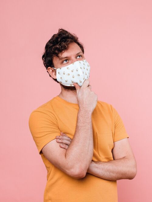 Reusable cotton face mask - Avokados