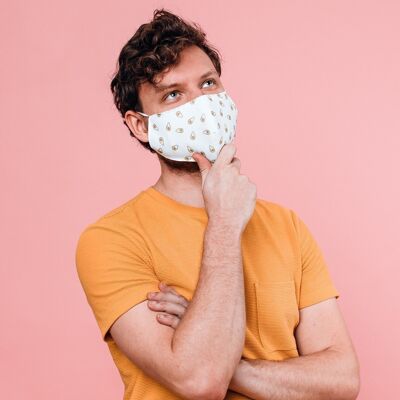 Reusable cotton face mask - Avokados