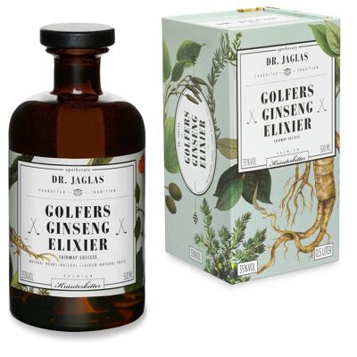 Golfer's ginseng elixir, liqueur + design gift box, golf / 500ml
