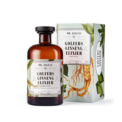 Golfer's ginseng elixir, liqueur + design gift box, golf / 500ml