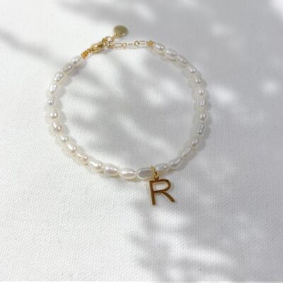 Bracelet Perles Lettre Personnalisé SANS LETTRE