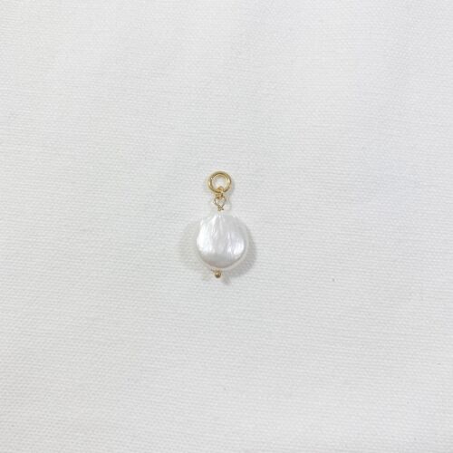 Big Pearl Charm für Kette rund