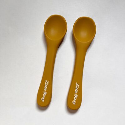 Toddler Silicone Cutlery Set - Peanut