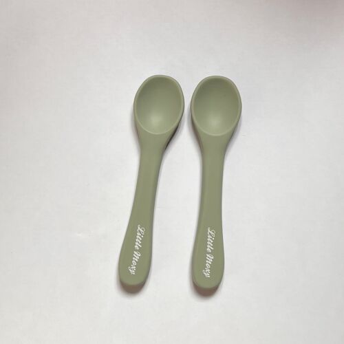 Toddler Silicone Cutlery Set - Sage