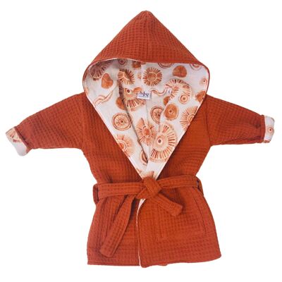 Bathrobe Mandala Brique Size 56-68