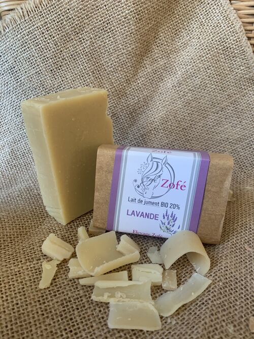 Savon LAVANDE 20% de lait de jument