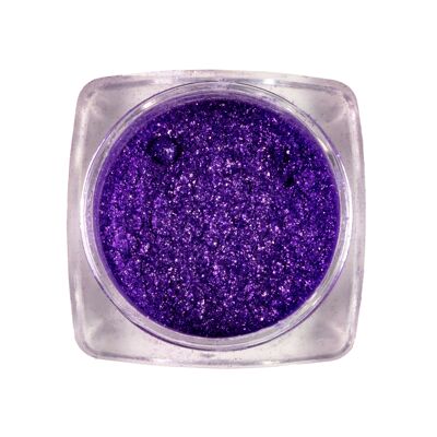 Pigmento de sombra de ojos con brillo suelto ecológico | <caparazón morado >>