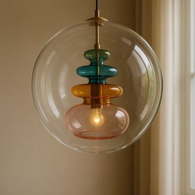 Prism Glow Blown Glass pendant light