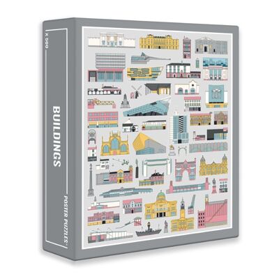 Buildings 500 Piece Jigsaw Puzzles for Adults