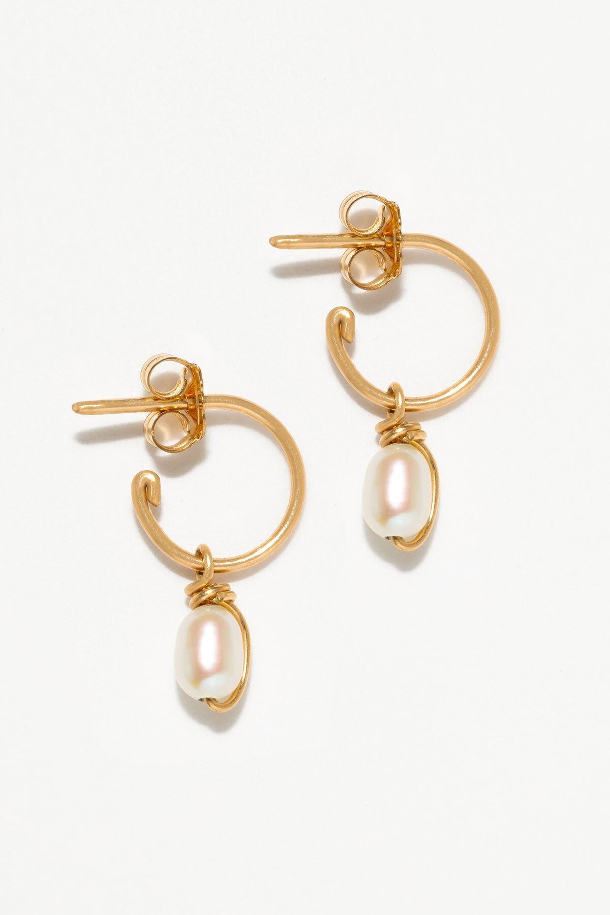 Stella Mini Hoops - Perle coltivate