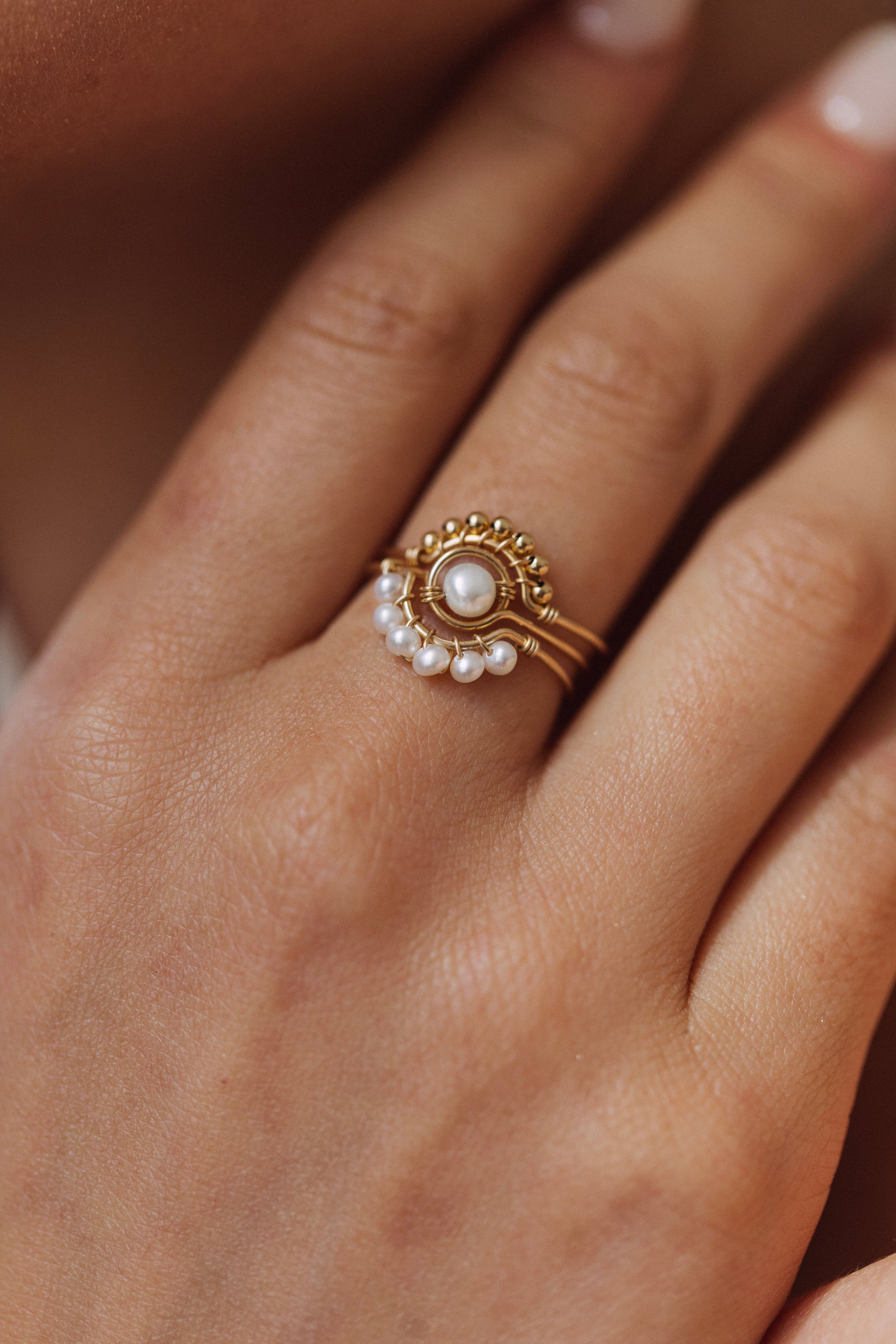 Anello Cigno - Perla Coltivata