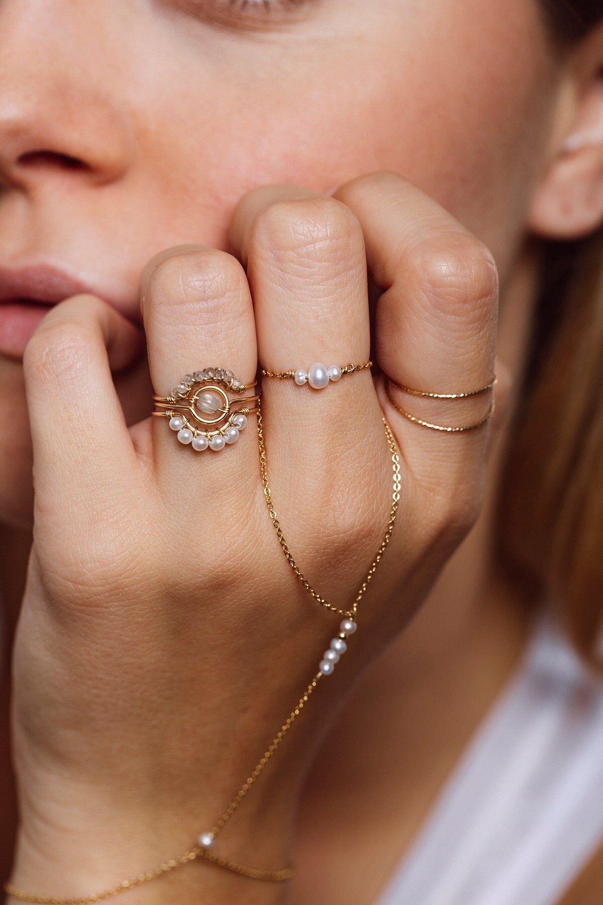 Anello Frida - Perle coltivate