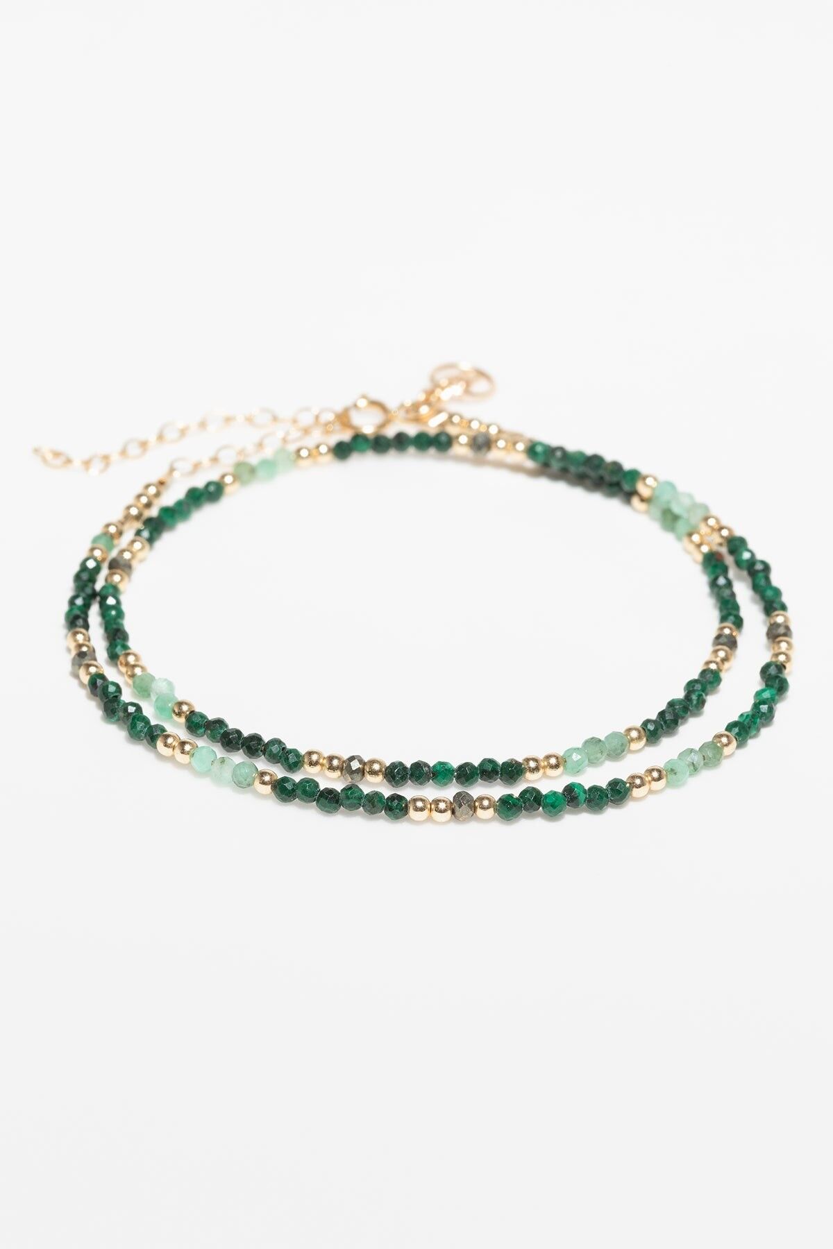 Collana-braccialetto Double Queen - Menta
