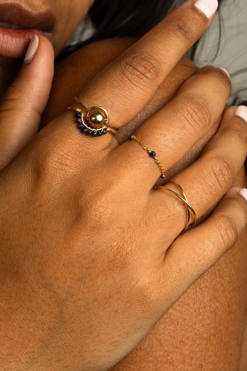 Anillo Frida - Zafiro