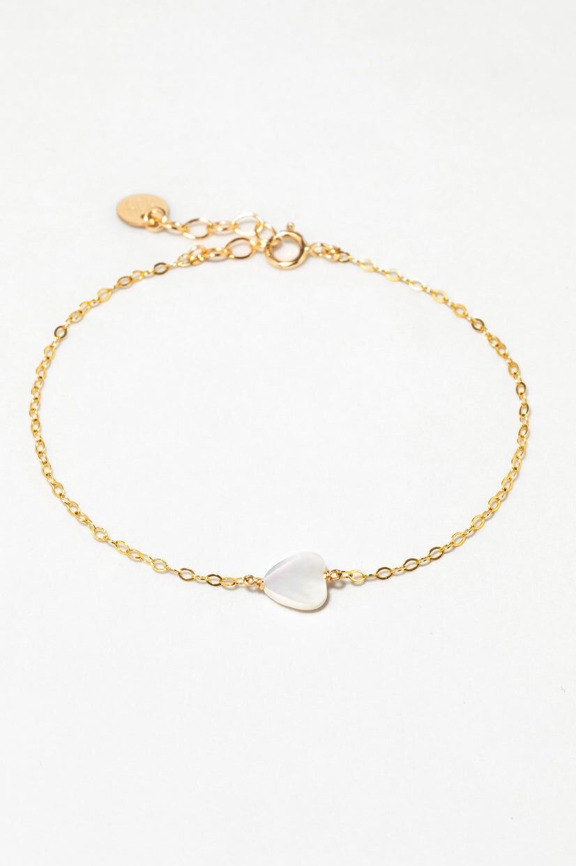 Heart Bracelet - Mother-of-pearl