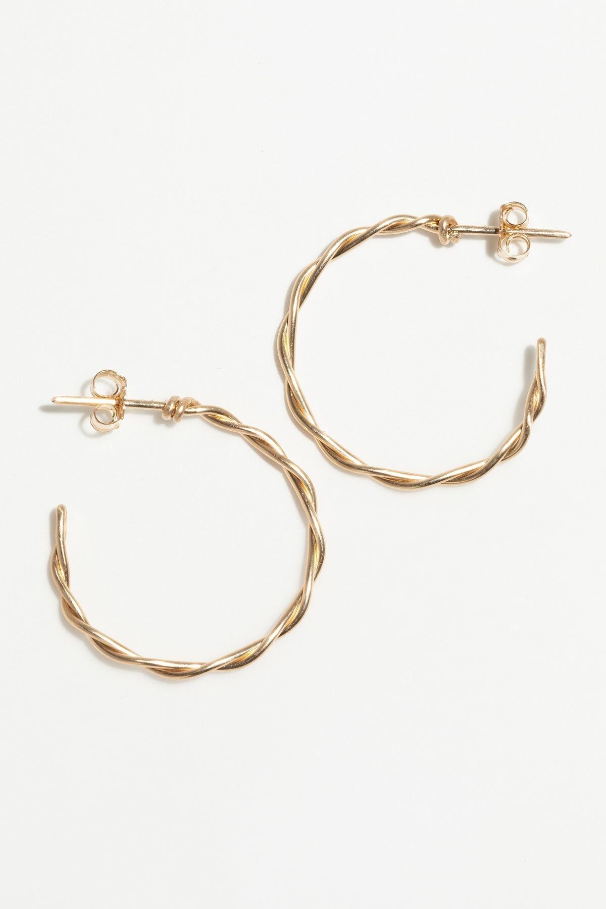 Pendientes de aro twist