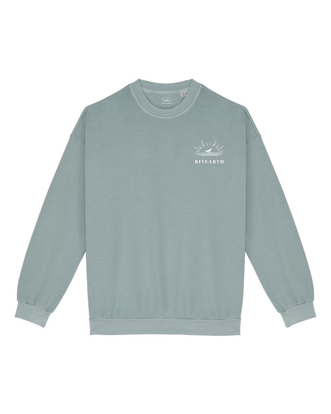 Sudadera verde agua mixta