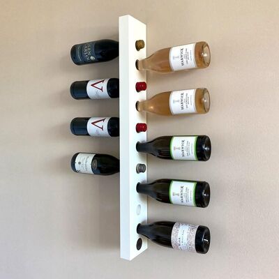 Wall-mounted wooden wine rack | Hillside Mini White | Made in Germany