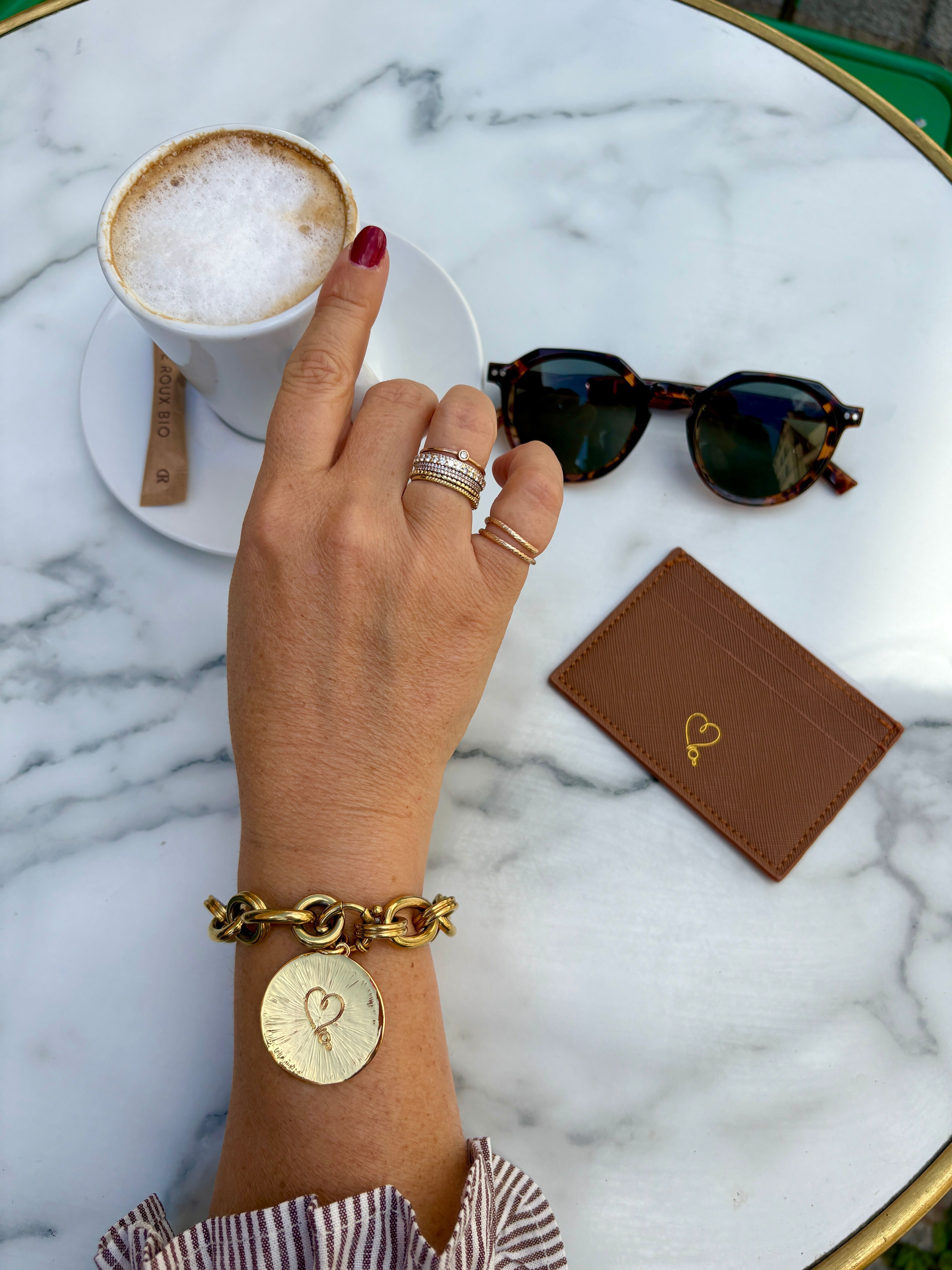 Padam Padam Herz-Kartenhalter - Kamel