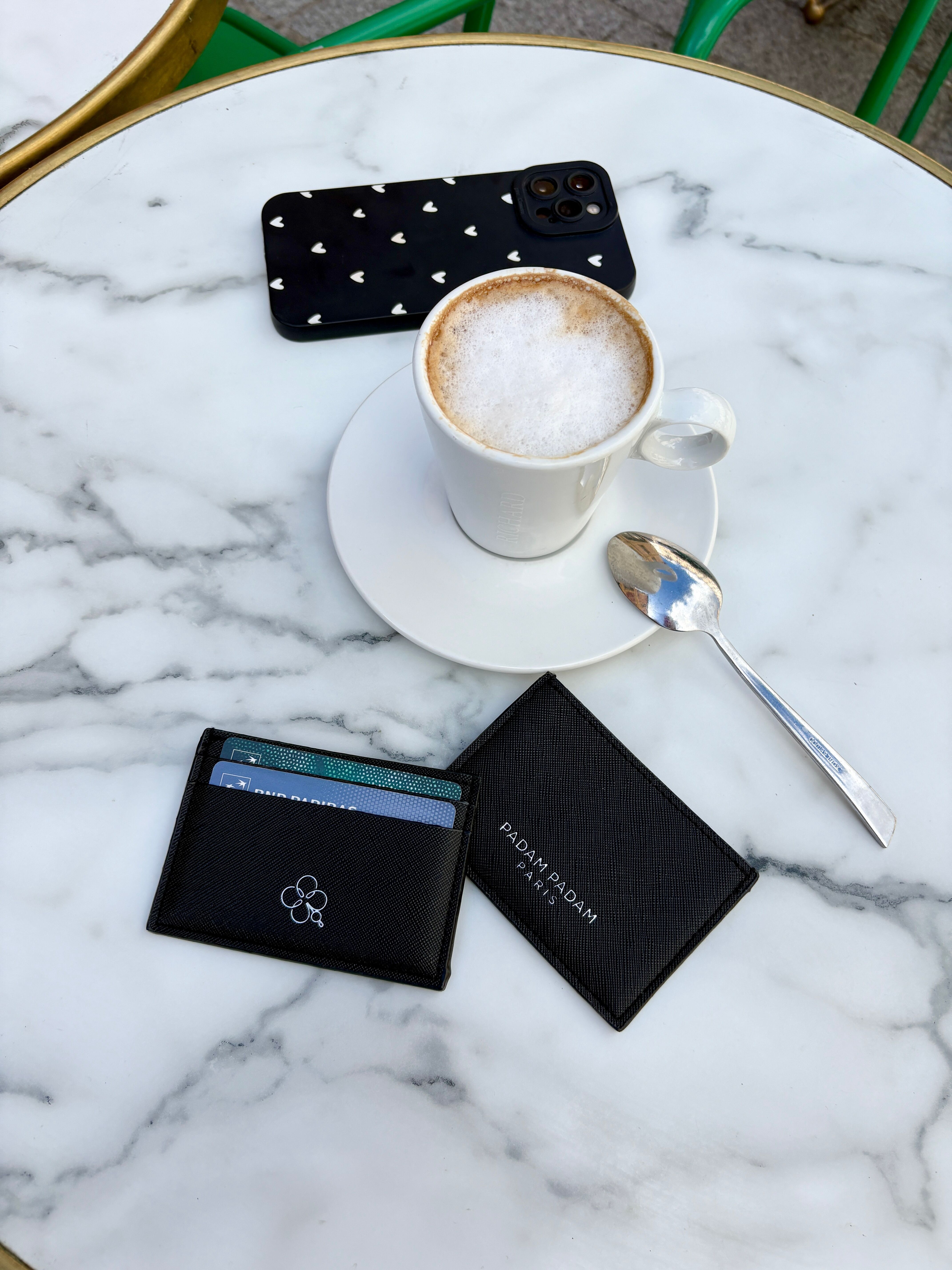 Padam Padam Kleeblatt-Kartenhalter – Schwarz