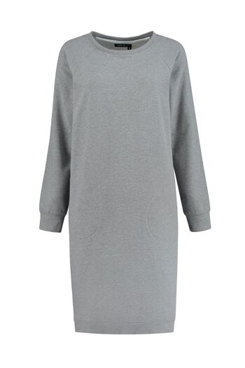 Robe pull Dolly en coton bio gris, paquet de 4 4