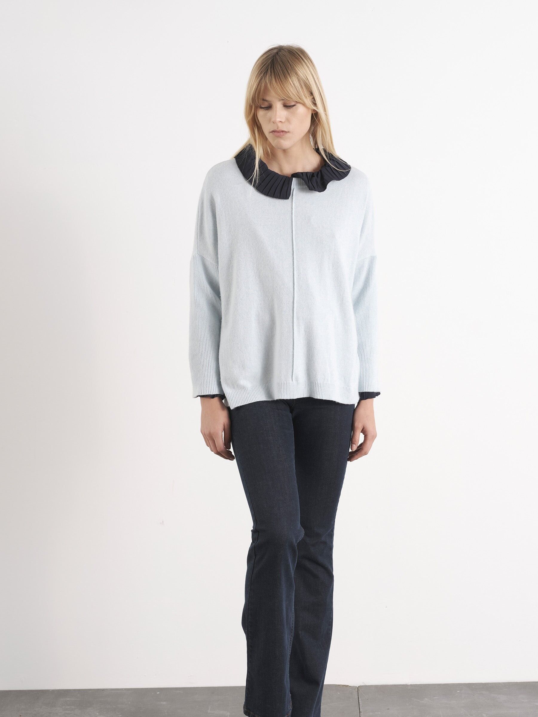 Camisola Decote Redondo Nervo