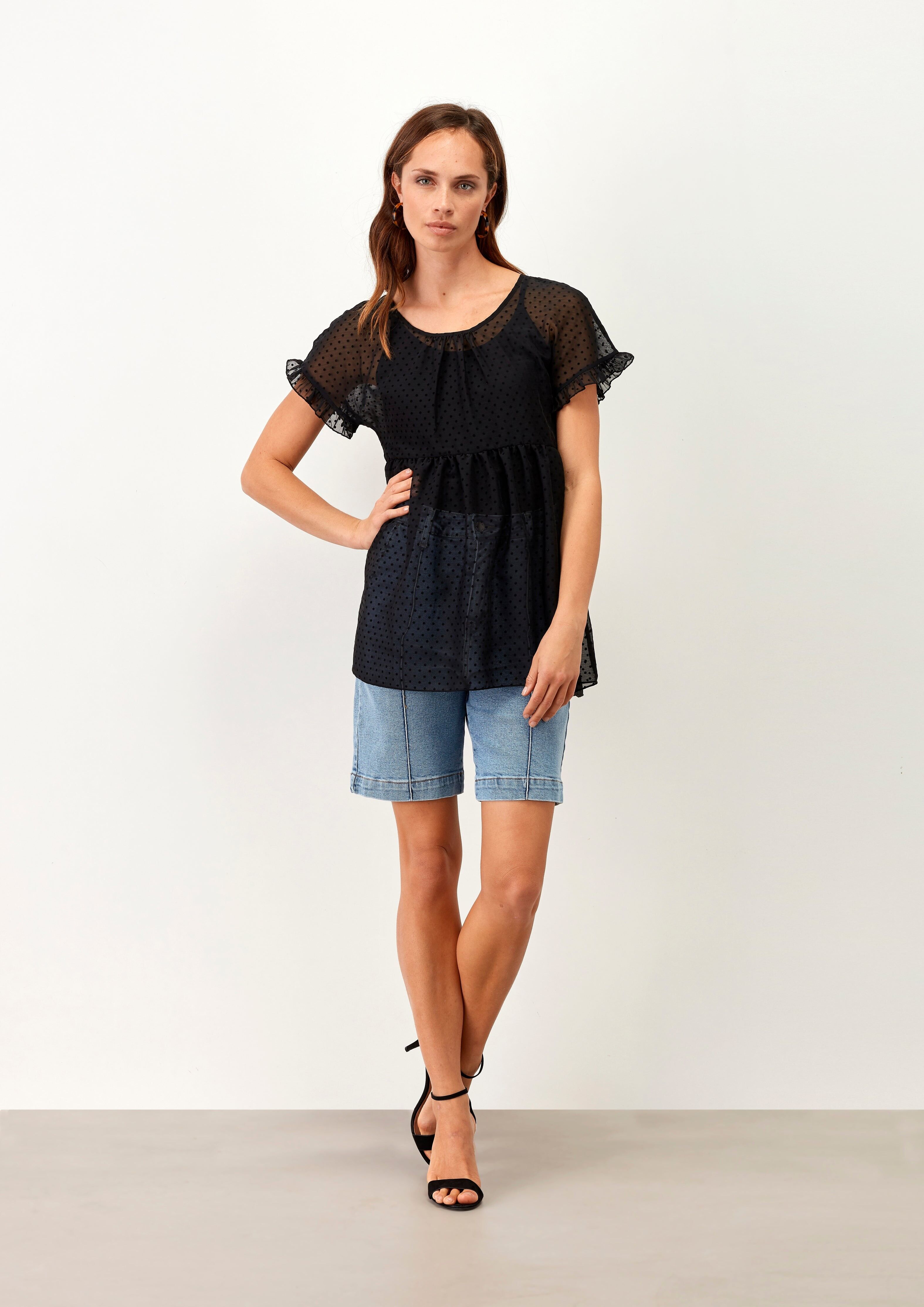 T-Shirt Tecido Preto 1987